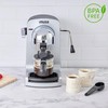 IMUSA 4cup Electric Bistro Espresso Cappuccino Maker, Silver
