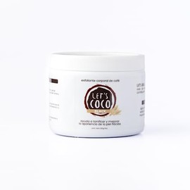 LET'S COCO | Exfoliante Corporal Super Tonificante, Let’s Coco Black - Exfoliante de Café, Anti-Celulitis, Para Uso en Todo el Cuerpo - Contenido Neto