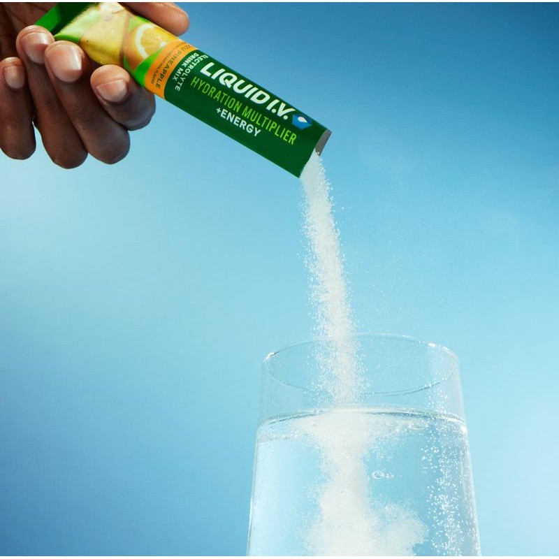 Liquid I.V. Hydration Multiplier +Energy - Yuzu Pineapple - Hydration