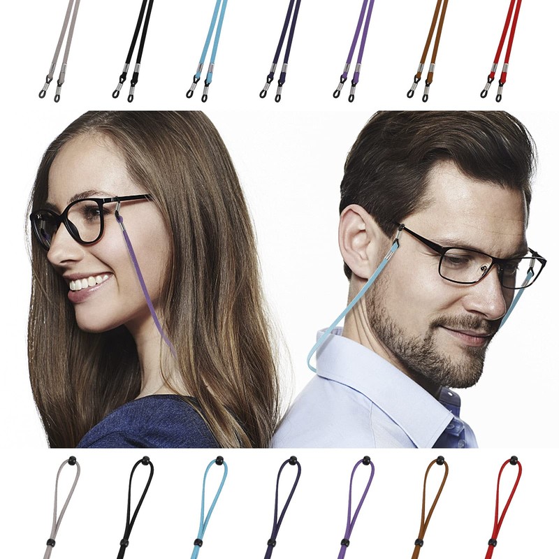 Hitchlike Glasses Strap Glasses Chain 7 Pack Anti-Slip Adjustable Glasses