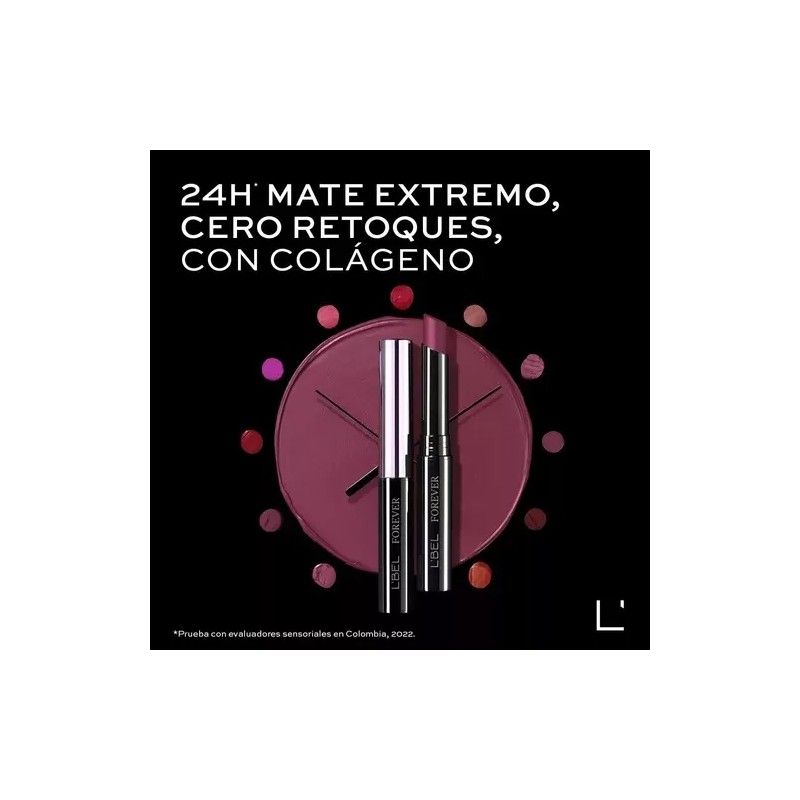 L'Bel Labial Forever Lbel Barra Larga Duracion Mate Con Colageno