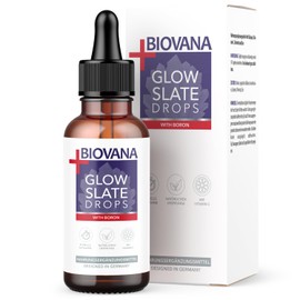 Biovana Glow Slate Drops | Reich an Vitaminen & Mineralstoffen | Einfache Anwendung | 50ml Inhalt | 1x