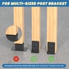 TAYORY 6x6 Post Base 2 Pcs,Inner Size 5.6"x5.6" Post Anchors,