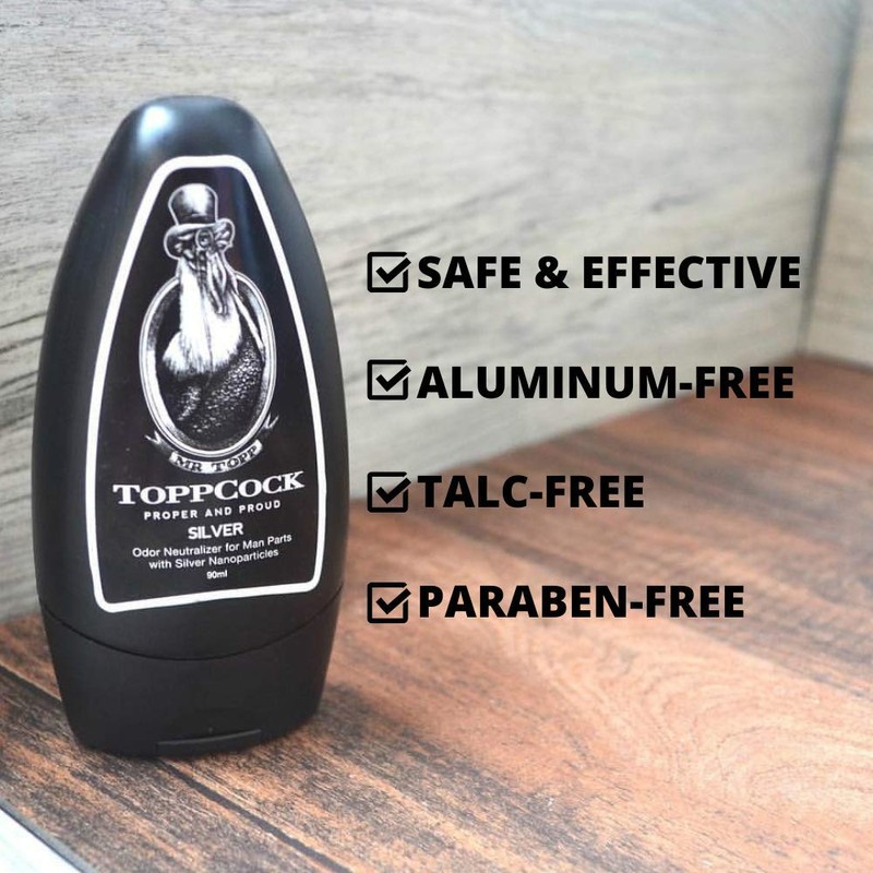 Classic ToppCock Silver Leave-On Hygiene Gel for Man Parts, 90ml