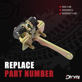 Dtomi Front Left & Right Side Door Check Strap Compatible with Jeep Cherokee Vehicle XJ 1984-2001, Comanche MJ 1986-1992, Wagoneer 1984-1990 Replace# 55235571AB 55235571 924-148 (2 Pcs)