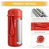 Exllena Small Flask 150ml Made of 304 Stainless Steel, Double
