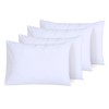 NAFAY LIVING White Pillow Cases 4 Pack Cotton 300 Thread