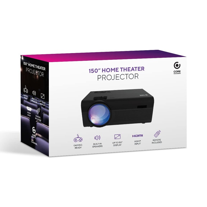 Core Innovations 150" LCD Home Theater Projector (Black)