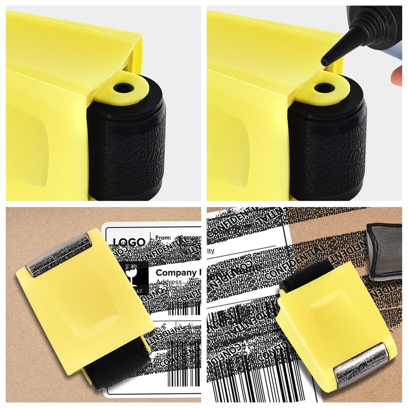 Address Blocker Stamp, Roll Stamp to Protect Against Identity Theft,