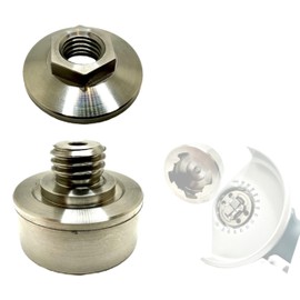 Pro-Graad Adapter for XLOCK to 5/8-11 Thread, Includes Flange Lock Nut, for Angle Grinder Cutting Blade, Flap Discs, Diamond Core Drill Bit