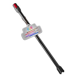 Yivy Quick Release Tube Extension Wand compatible with Dyson V12 Slim V10 Slim Vacuum Cleaner Replacement Accessories Extension Rod (black).