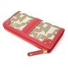 ELLE 5435609 Cheryl 2 L-shaped Zipper Long Wallet (Coral Pink