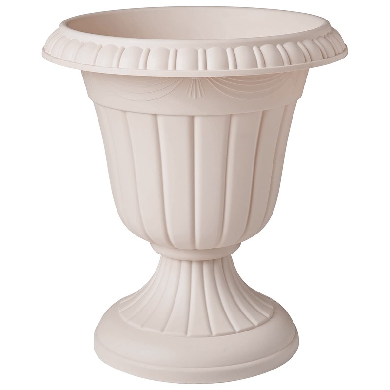 Arcadia Garden Products PL20TP Classic Traditional Plastic Urn Planter Indoor/Outdoor,
