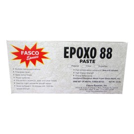 Fasco Epoxo-88 | 6min Set Epoxy Paste Superflex Adhesive Glue Grey 18oz Tube kit