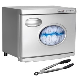 ROMECH 23L Hot Towel Warmer Cabinet, Professional Towel Heater with LED Temperature Display Setting, Extra Large Capacity Towel Warmers for Spa Massage Salon Home (Silver)