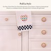 MACKENZIE-CHILDS Petit Round Knob, Decorative Drawer Pull Knob, Pink-and-White Rosy