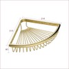 XINYU Bathroom Storage Gold Shower Corner Caddy Modern triangle Bath