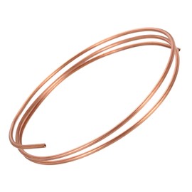 PATIKIL 1/24 Inch ID 1/8 Inch OD 0.04 Inch Thick 99.9% Copper Tube, 3.28Ft Refrigeration Tubing Coil Seamless Round Pipe Tubing for HVAC Industrial Jewellery Craft