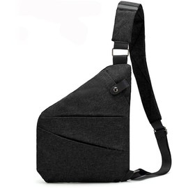 WAURCSY Personal Pocket Bag for Travel, Personal Pocket Bag for Men, Personal Flex Bag, 2025 New Sash Bag (Black)