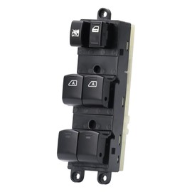 Master Power Window Switch Front Left Driver Side Compatible with 2004-2012 Nissan Titan Crew Cab 2004-2014 Armada 2003-2008 Maxima 2004-2009 Quest, Replaces OE 25401-ZT10A