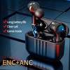 ANC/ENC Noise Cancelling Wireless Earbuds Bluetooth 5.2 Earphone Microphone Stereo