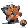 Stove Fan 6 Blade Mini Fireplace Fan Heat Powered Wood
