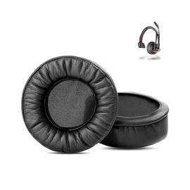 XRHTONG Prime Replacement Earpads Compatible with Plantronics Voyager 104 Headphone Ear Pads Cushion(Protein Leather/Memory Foam)
