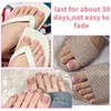 Uñas postizas francesas para los pies - 120 piezas de