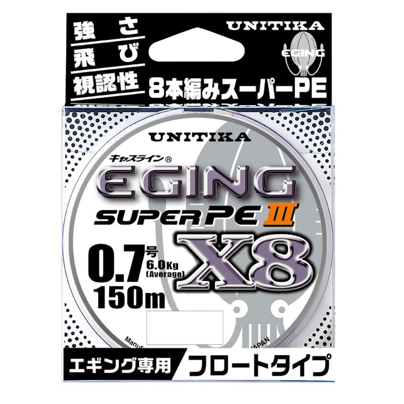 Unitika Line Casline Eging Super PEIII X8 150m 0.6