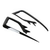 Pair Front Fog Light Lamp Eyebrow Trim Glossy Black for