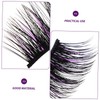 TOVINANNA Dense Purple Fake Eyelashes Pack Long Eyelashes Clusters Natural