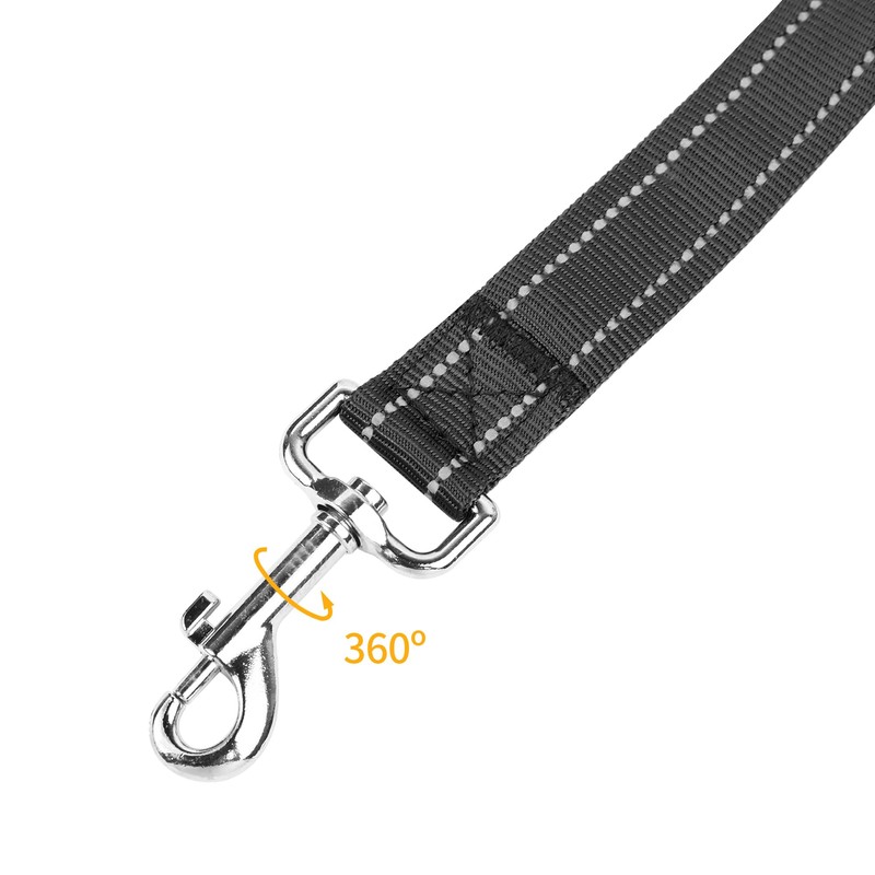 PWOD Double-Sided Reflective Nylon Dog Leash, 4 FT/5 FT/6 FT,