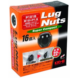 KYO-EI [Kyaga Industry] Lug Nuts Super Compact [Quantity: 16 Pieces] [Bag Type 21HEX] M12 x P1.5 P101B-16P