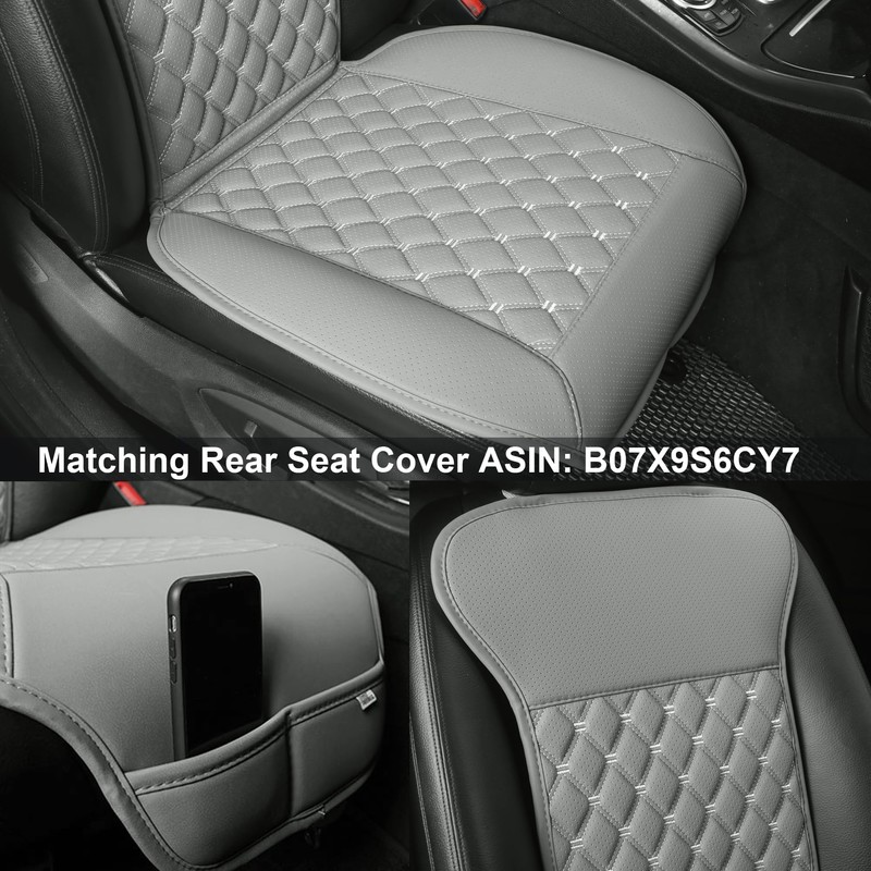 Black Panther 1 Pair Luxury Car Seat Covers Protectors, Universal
