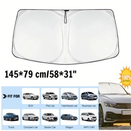 Neverland 58"*31" Car Windshield Front Window Sun Shade Cover Visors UV Foldable Protect 1