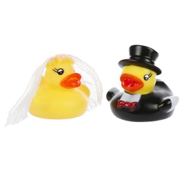 FunX® Squeaky Ducks Bath Ducks Bride and Groom Set of 2
