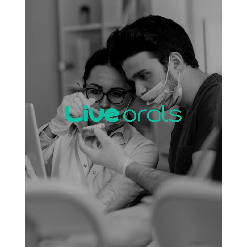 LiveOrals V-Cut Orthodontic Toothbrush(White) - Compact Head for Braces, Ergonomic