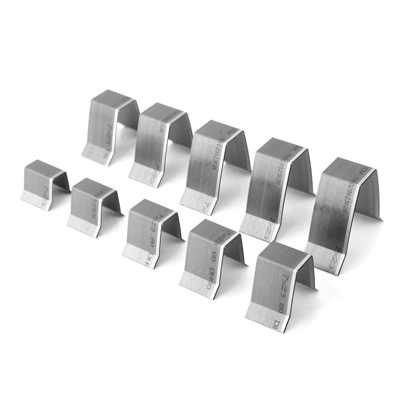 10pcs DIY Leather Craft Belt End Flat/Sharp End Die Cut