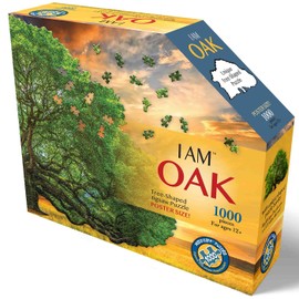 Madd Capp Tree Shaped 1000 Piece Jigsaw Puzzle - I Am Cherry Blossom or Oak Tree Shaped Jigsaw For Ages 12+ Years (Oak)