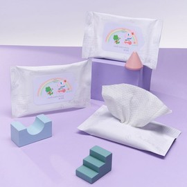 Jengsaemmul 굴리굴리콜라보 정샘물 키즈 소프트 클렌징 티슈 (10매) Guli Guli Collaboration Jung Saem Mool Kids Soft Cleansing Tissue (10 sheets)