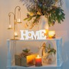 Wooden Blocks Wall and Table Top Decor: Freestanding Letter HOME