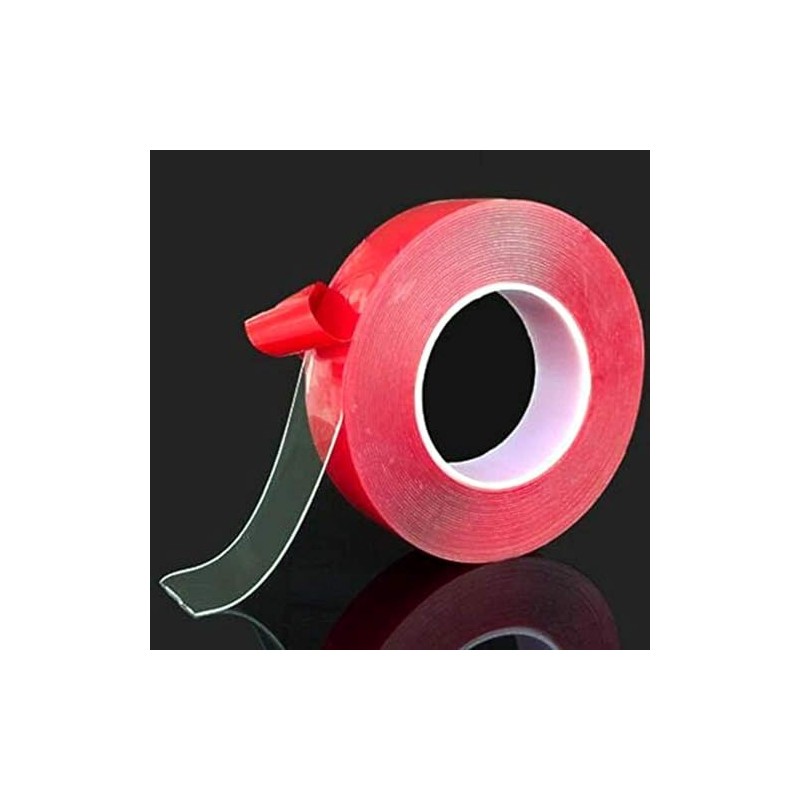Clear Double-Sided Attachment Tape 3/8" x 16.5