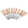 12Pcs Wood Turning Chisels Wood Grooves Parting Tools Set Woodworking