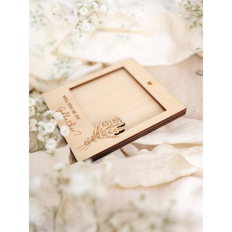 Joli Coon Godfather proposal picture frame - Will you be