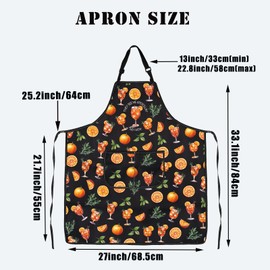 PLITI Aperol Spritz Gift Aperol Spritz Summer Drink Cocktail Gift They See Me Aperollin' They Hatin' Cocktail Party Apron (Aperollin hatin apronU)