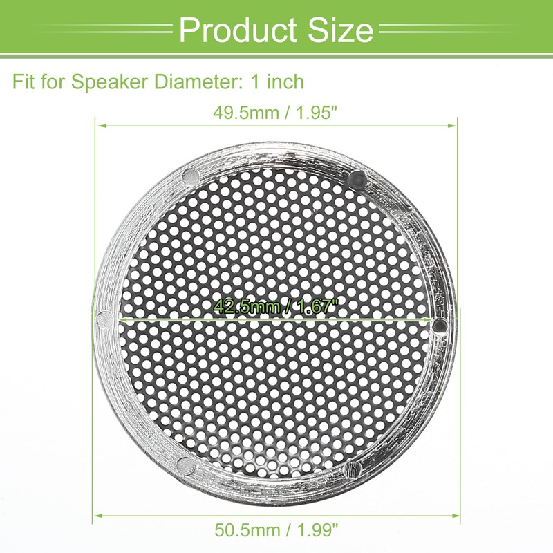 X AUTOHAUX Universal 1" Car Speaker Grills Cover Mesh Round