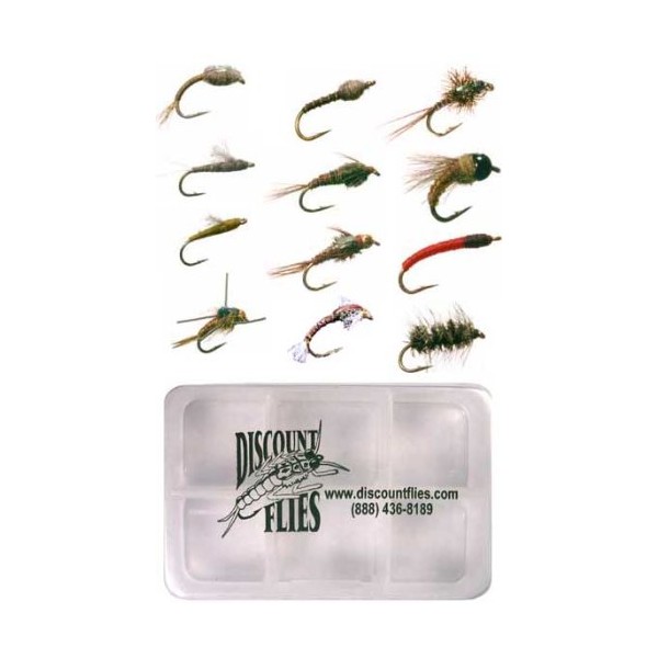 Midge Fly Collection - 12 Trout Flies + Fly Box
