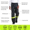 FWG Men’s Waterproof Rain Pants with Reflective Tape – Heavy