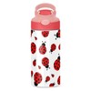 Botella de agua Kigai Ladybug para niños, botellas de termo