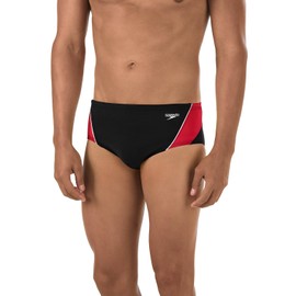 Speedo Men's Swimsuit Brief Endurance+ Splice Team Colors